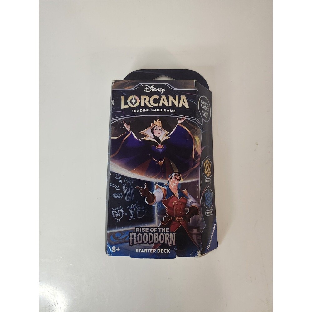 Ravensburger Disney Lorcana Rise of The Floodborn Starter Deck Amber & Sapphire